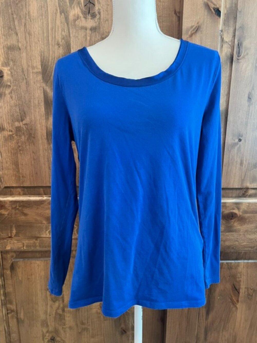 Long Sleeve Royal Blue T-Shirt
